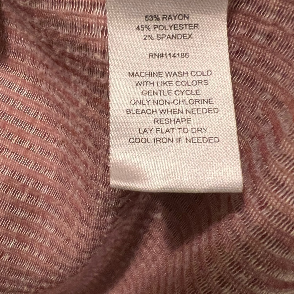Retrology Maroon and White Striped Tee Sz PS - Picture 4 of 5